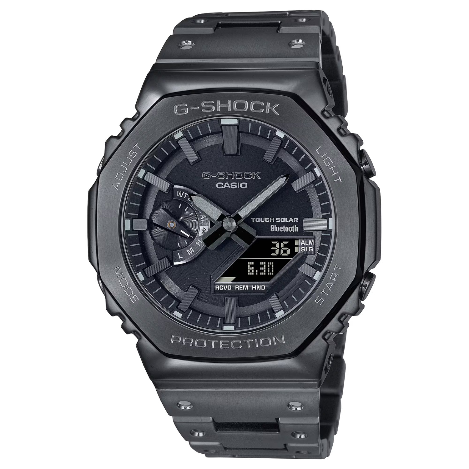 Casio G-Shock 2100 Series Black Stainless Steel Watch Gmb2100bd-1a